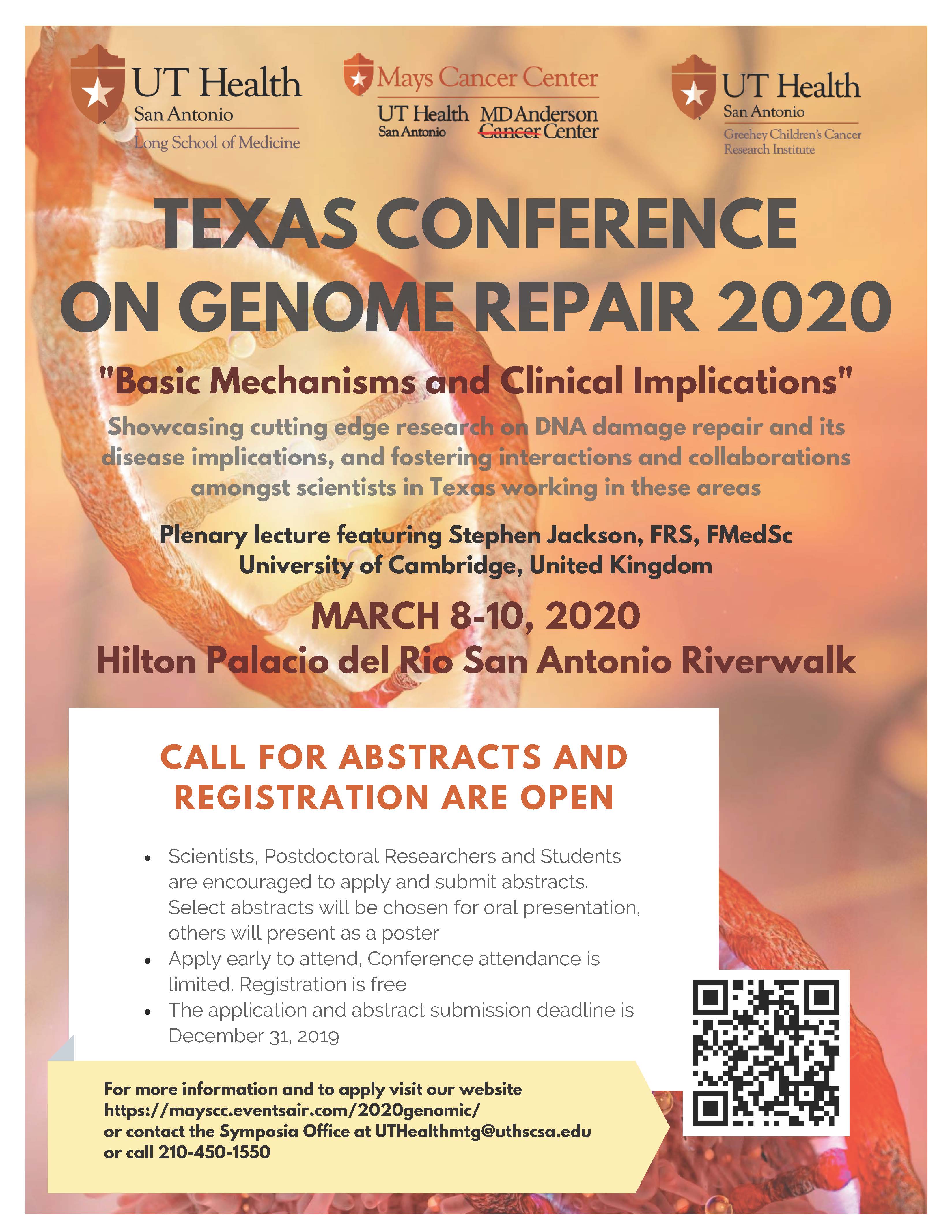 Genome Repair Conference Flyerv2