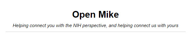 Open Mike Blog