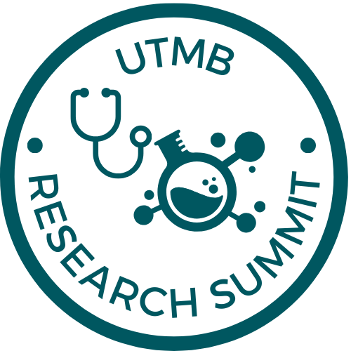 Research Summit Logo with stethoscope and beaker